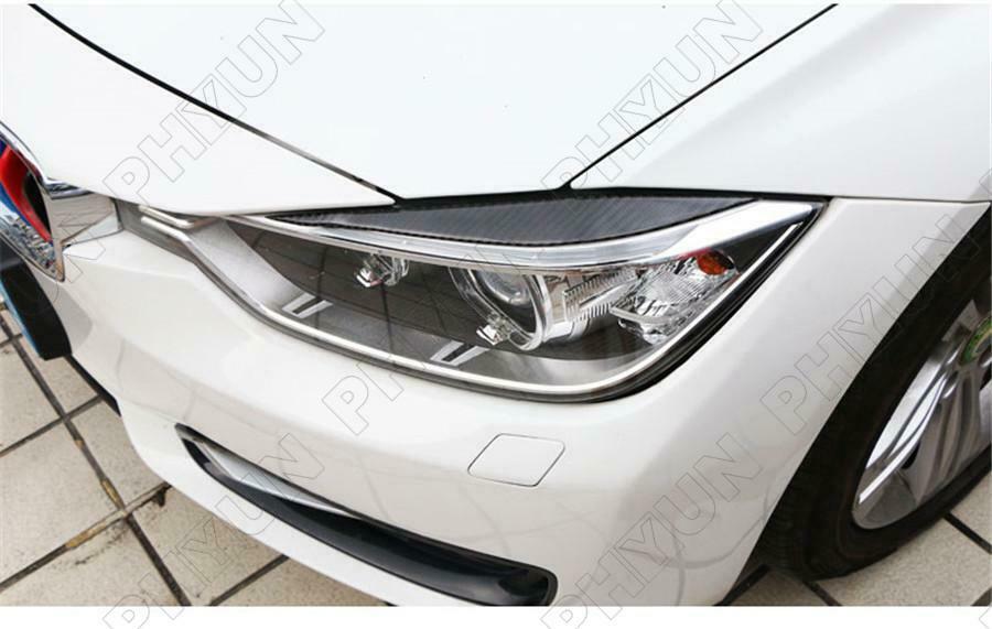 Carbon Headlight EyeLid Cover Eyebrows For BMW F32 F33 F36 F82 M4 M3 2014-2018