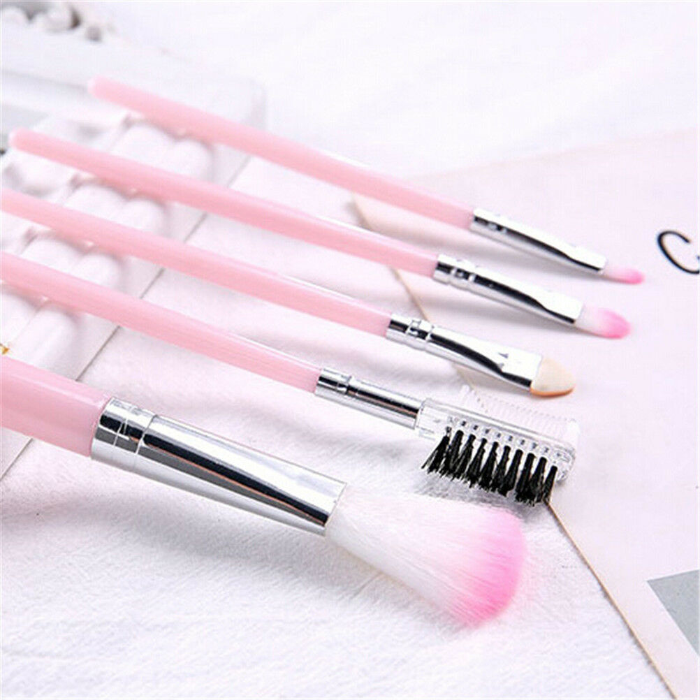 5PCS Pink Makeup brush set foundation brush eye shadow brush eyebrow com.l8