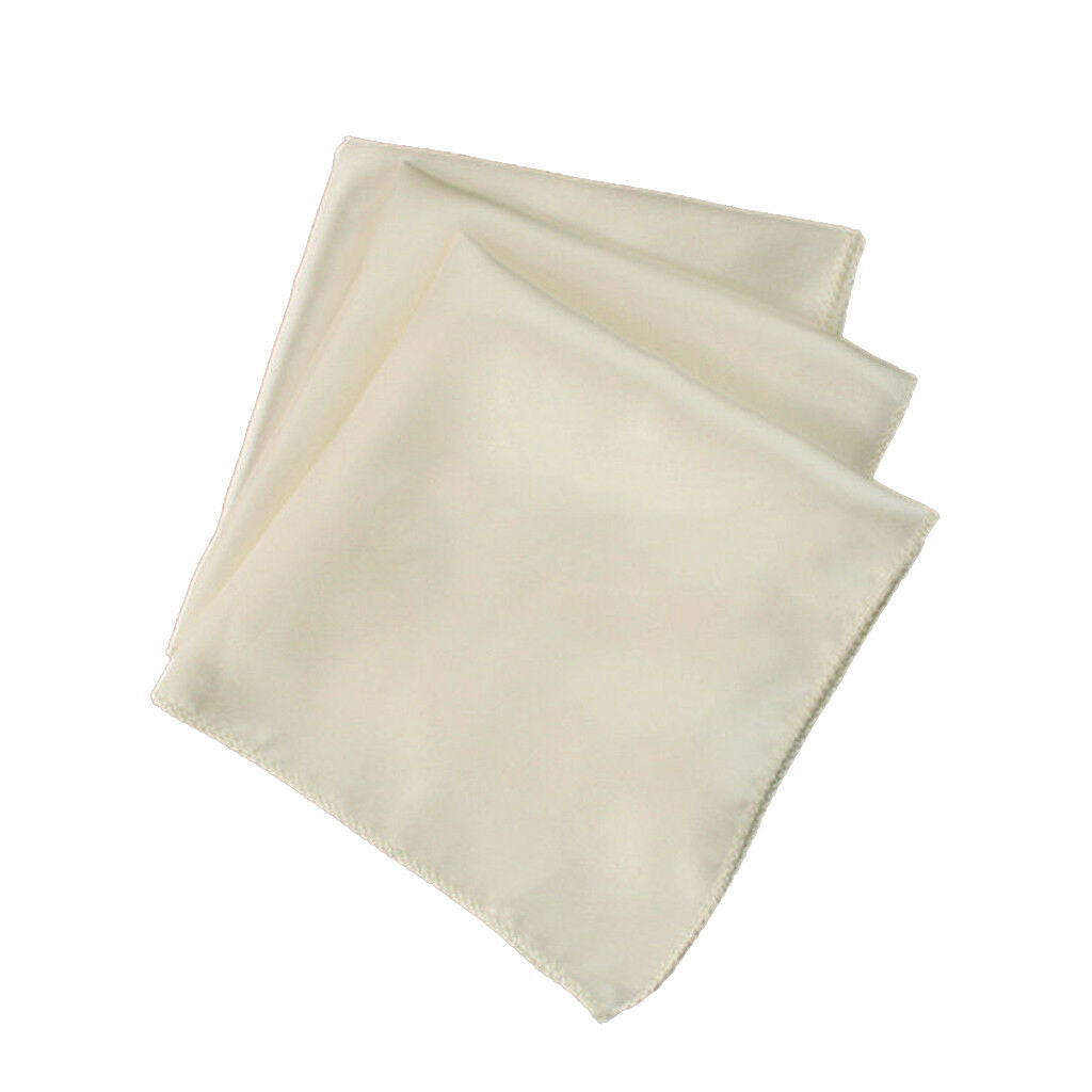 White Beige Napkins Table Linen Dinner Napkins Polyester Hotel Wedding 20pcs