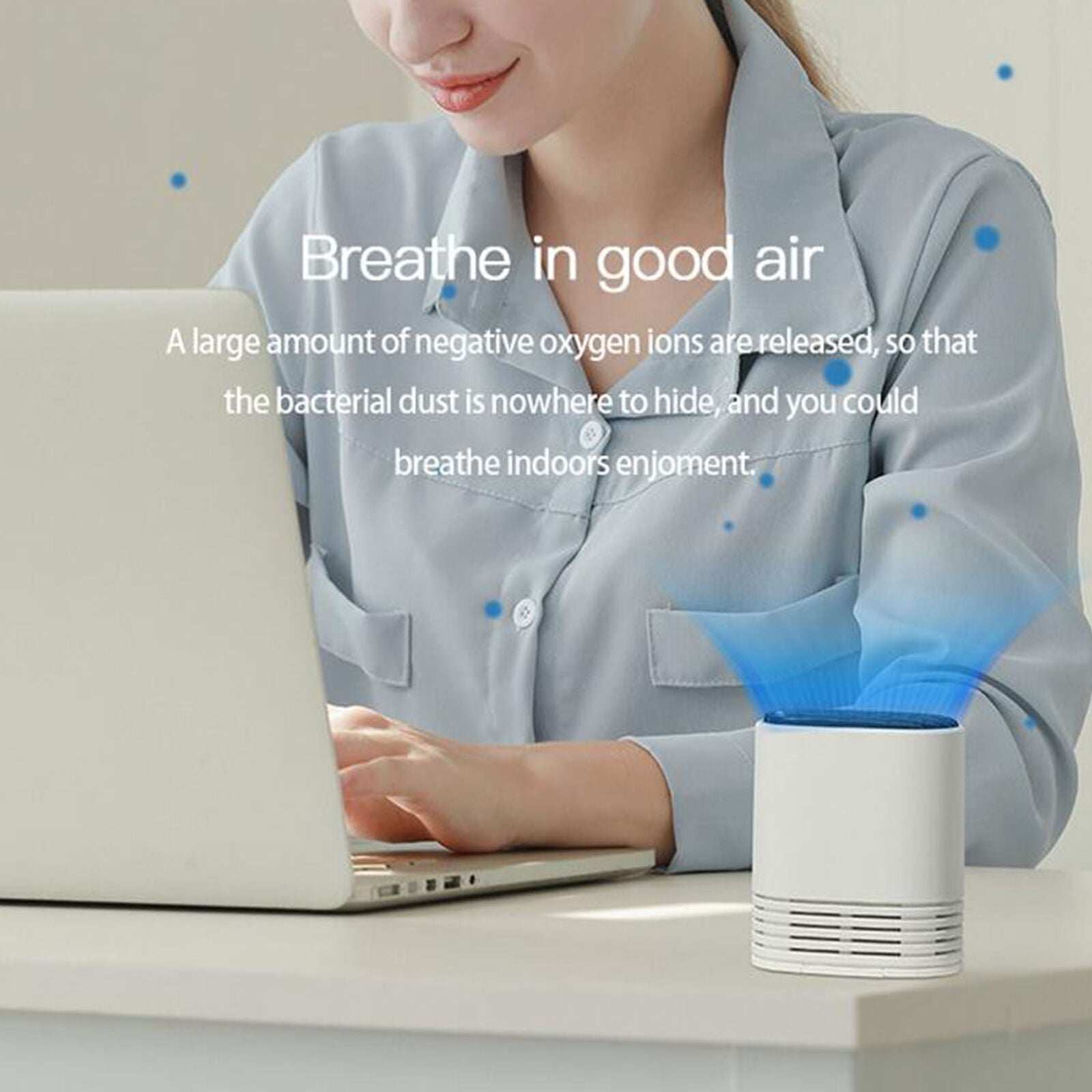 New Wearable Portable Personal Necklace Air Purifier Rechargeable Negative Ions
