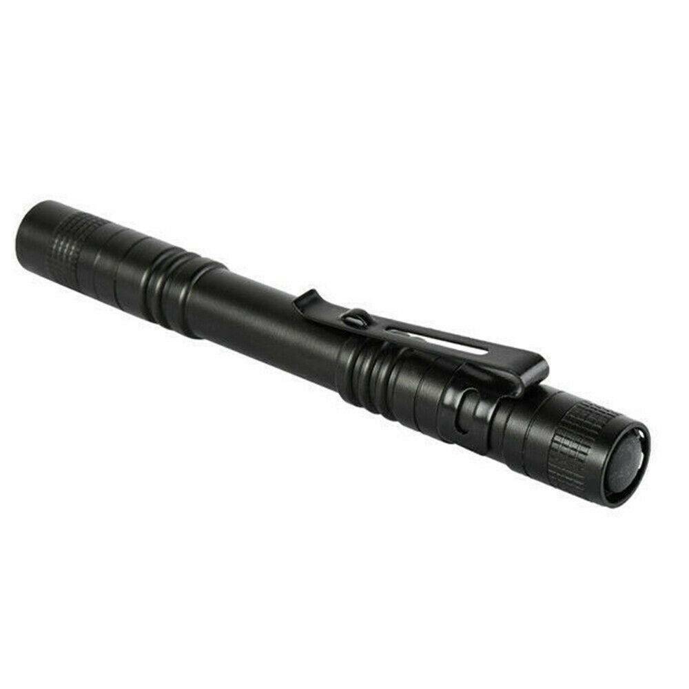 5x LED Flashlight Clip Mini Light Pocket Penlight Portable Pen Torch Lamp USA