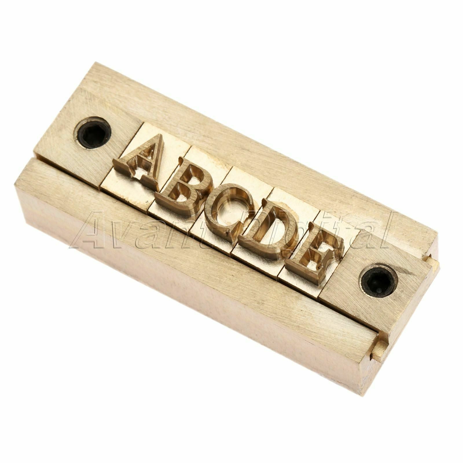 Brass Alphabet Letter Font Stamp T-Slot Fixture Holder Leather Craft Tool