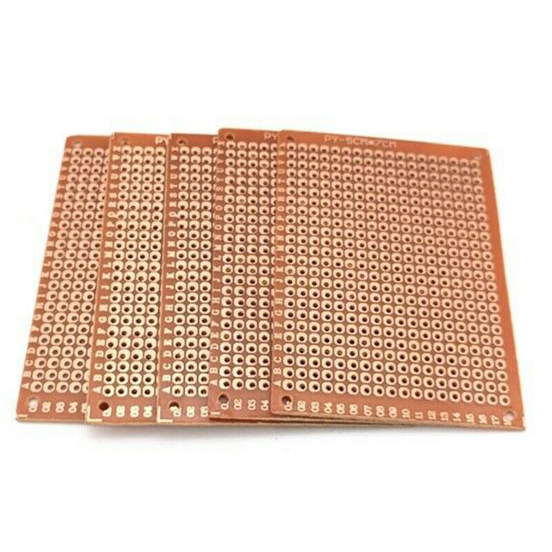 10Pcs 5 X 7cm Prototype Paper PCB Experiment Matrix Circuit Board Universal DIY