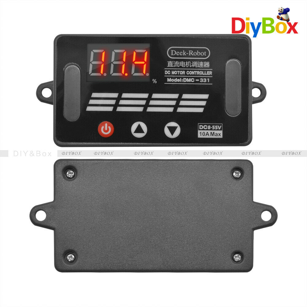 Digital LED Display 8-55V Max 10A PWM DC Motor Speed Regulator Power Controller
