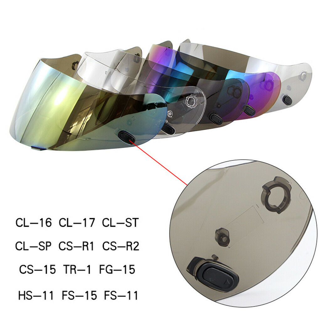 2X Full Face Motorcycle Helmet Visor UV Protection for HJC CL-17 CS-R1 IS-16