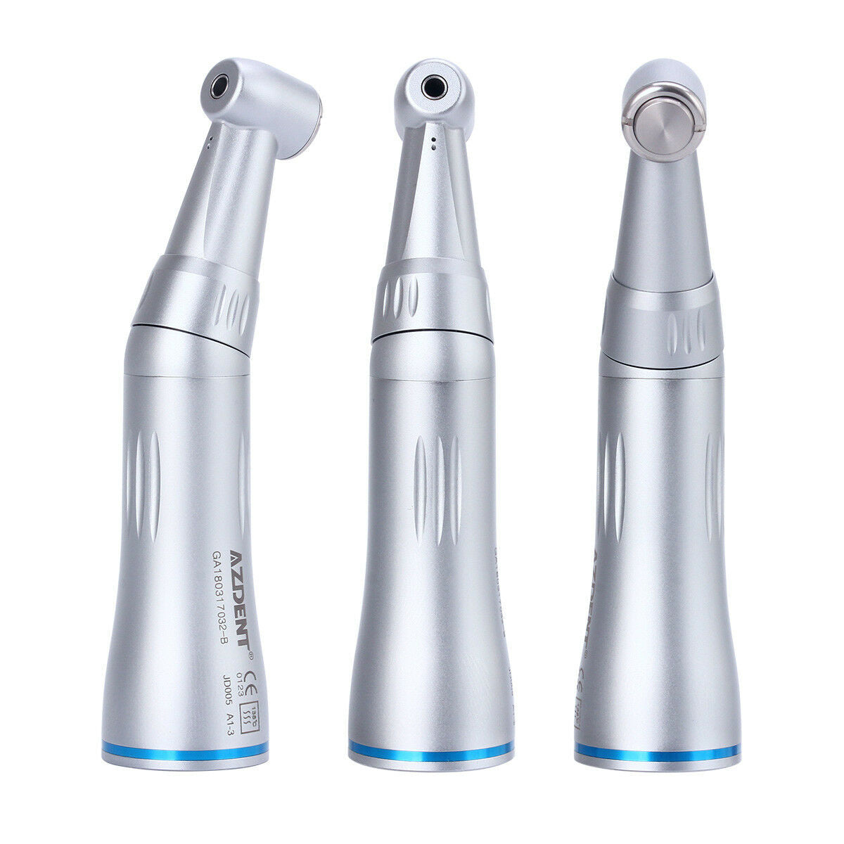 5PCS AZDENT Dental Inner Water Contra Angle Low Speed Handpiece Push Button CA