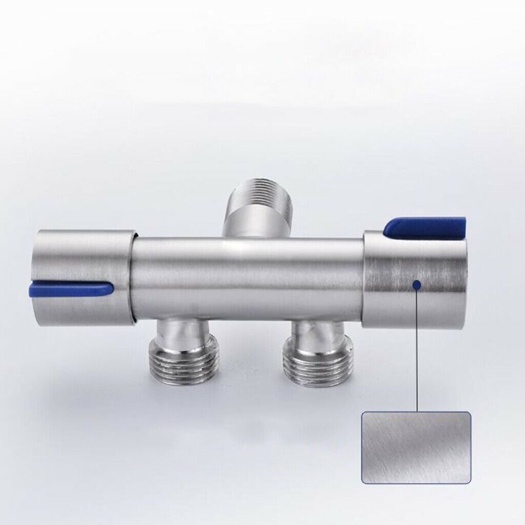 Stainless Steel Faucet Diverter Faucet Double Handle Dual Control Spray Toilet