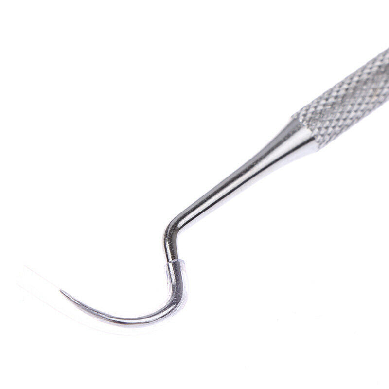 1 Set Stainless Steel Portable Toothpick Tooth Hook Teeth Clean Tool Dental BDA