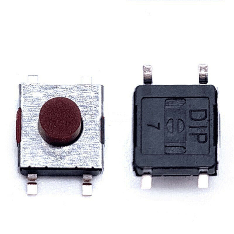 10pcs SMD DTSMW-67N-V-T/R tact switch 6*6*5.2mm soft rubber button Key Switches