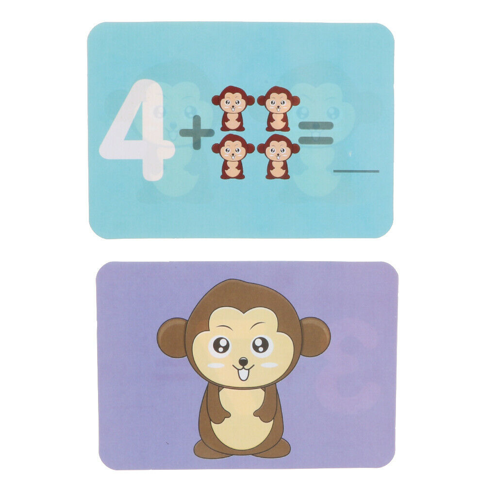 Number balance game Monkey shape Number step learning Math learning toys