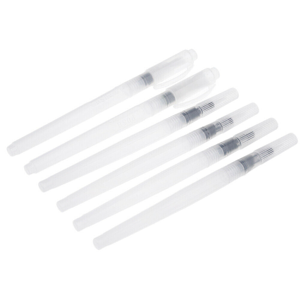 6 pieces water brush pens watercolor pencils water brush watercolor brush