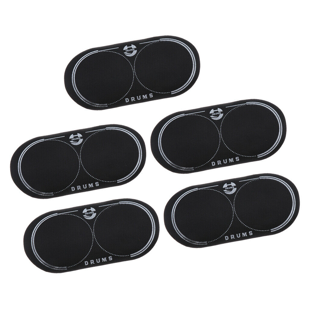 5x Double Bass Drum Patch Drumheads Accessory Percussion Protective Tool