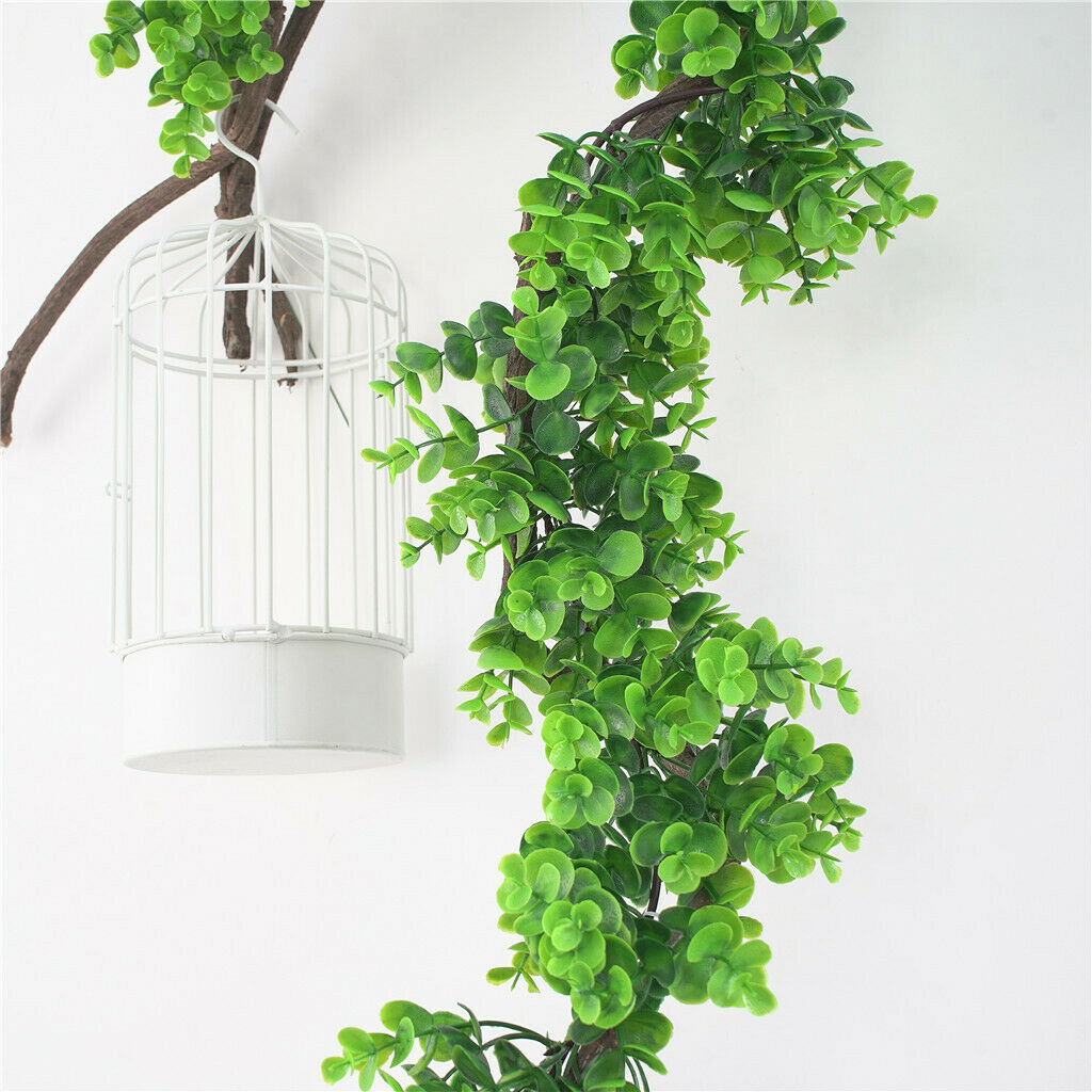 6.23ft Artificial Vines Hanging Eucalyptus Leaves Greenery Garland for Wedding