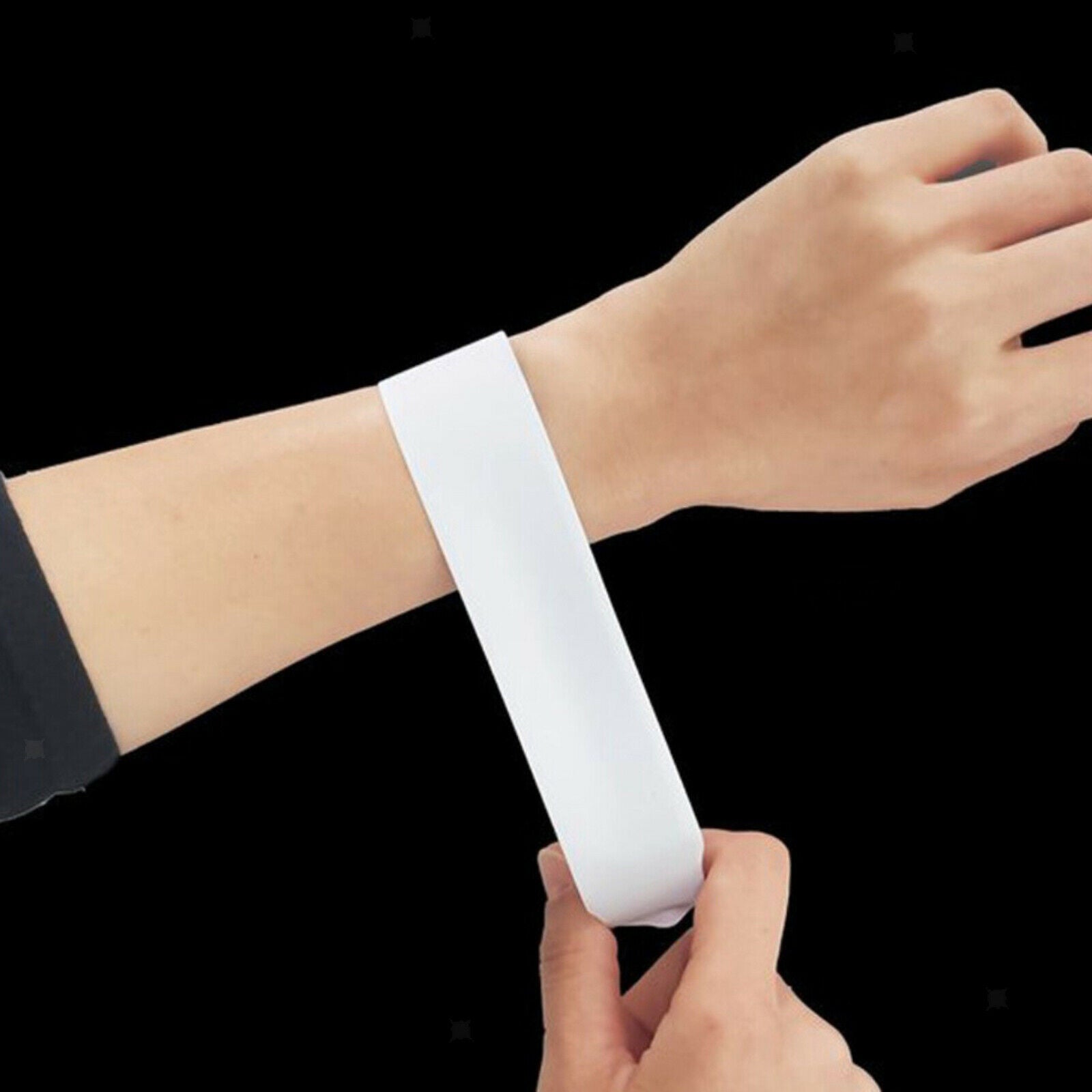 Slap Bracelets 10 Pack White Slap Bracelet Band Soft and Safe for Kids