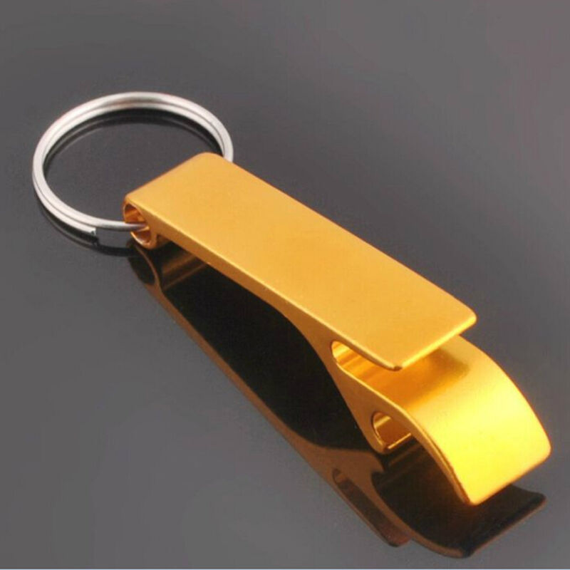 Metal Openers Key Chain Keychain Ring  Beer Bottle Can Opener Bevera.l8