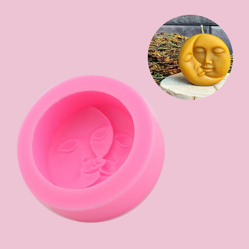 Moon Love Sun Candle Silicone Soap Molds Handmade Ornaments Plaster Candle M XC
