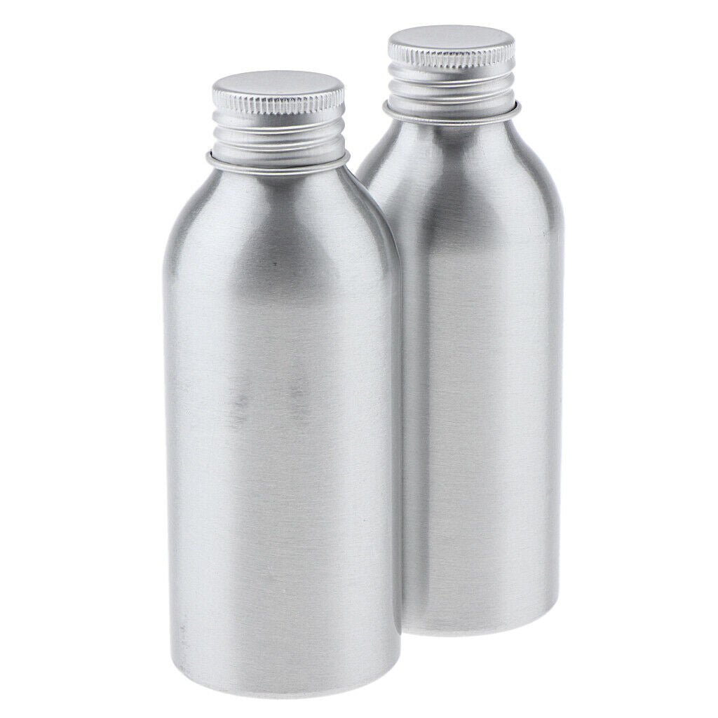 4x Empty Aluminum Bottle Cosmetic Storage Container Travel Bottle 150 120ml