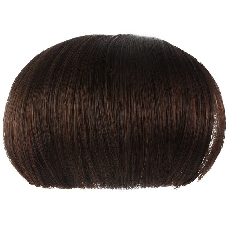 Straight Bangs Smooth Extensions Fe Wig (Dark Brown) P7P8
