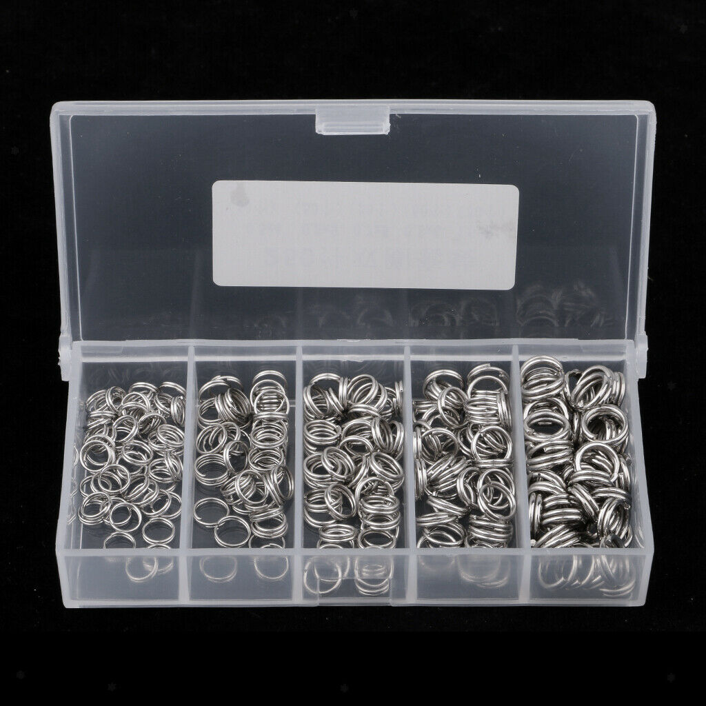 250pcs  Rings Set Stainless Steel Fishing Tackle Lure Connector