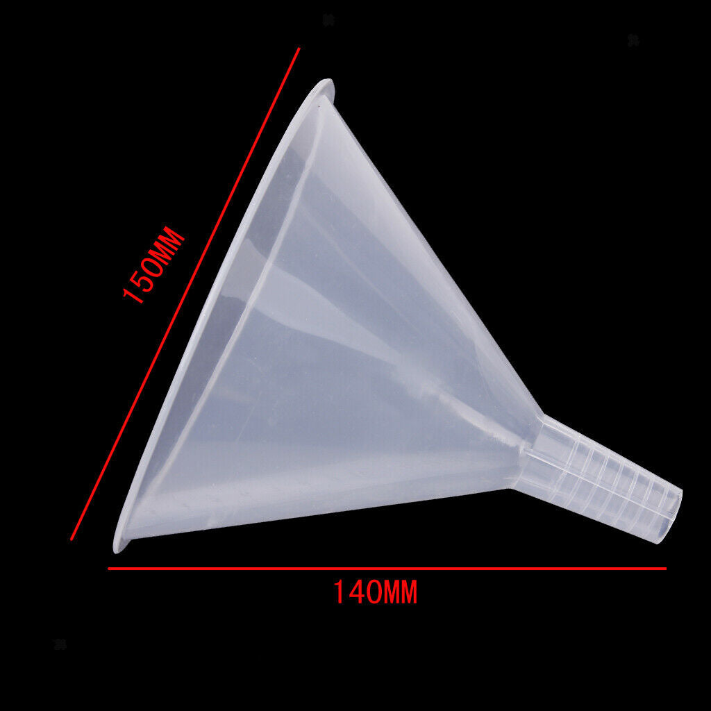 75mm+90mm+150mm Funnel Hopper for Liquid Oil Fuel Water Kitchen Laboratory