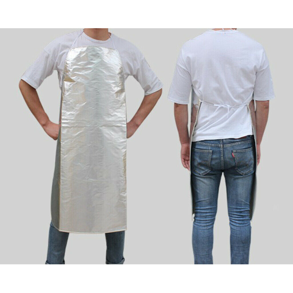 Aluminum Foil Heat Resistant Apron Safety Protection for Working Cooking