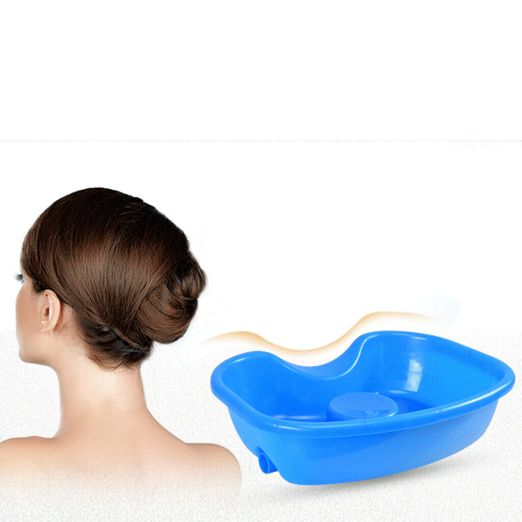 Bed Shampoo Basin Handy Mobile Shower for Hair Washing Elderly Child Blue