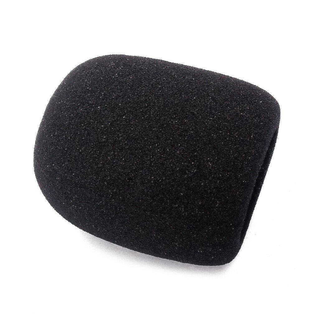 10pcs/pack Black Handheld Stage Microphone Windscreen Soft Foam Mic Cover