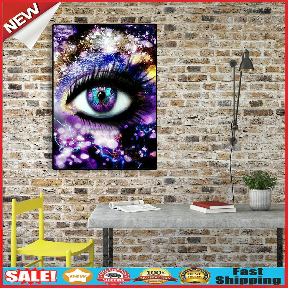 5D DIY Diamond Painting Full Drill Rhinestone Mosaic Kits Eyes Cross Stitch @