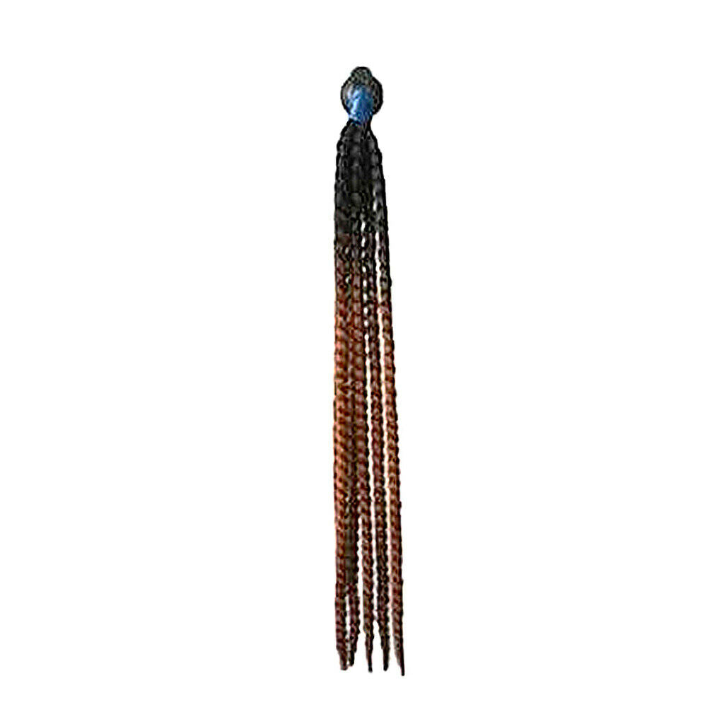 50-60cm Helmet Braids Ponytail & Suction Cup Fit for Motorcycle A0313-2
