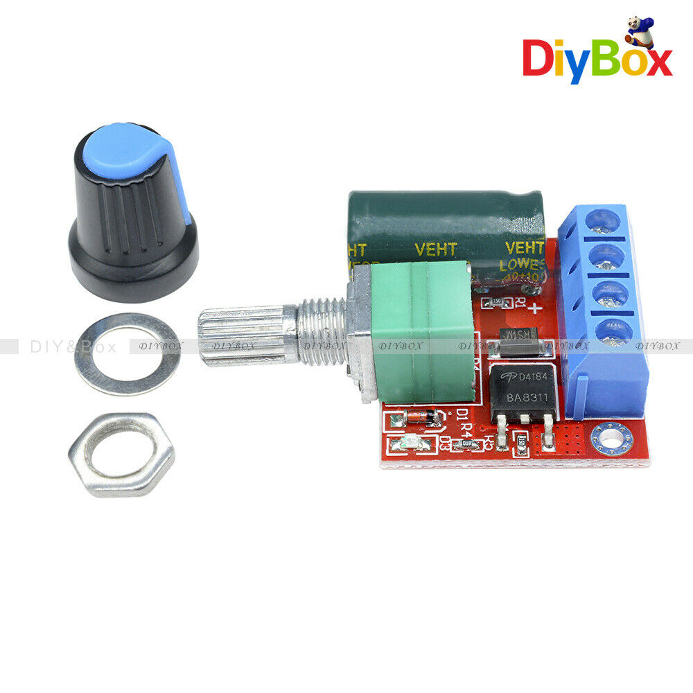 [2PCS] 4.5V-35V 0-5A 20khz LED PWM DC Motor Controller Speed Regulation Dimmer