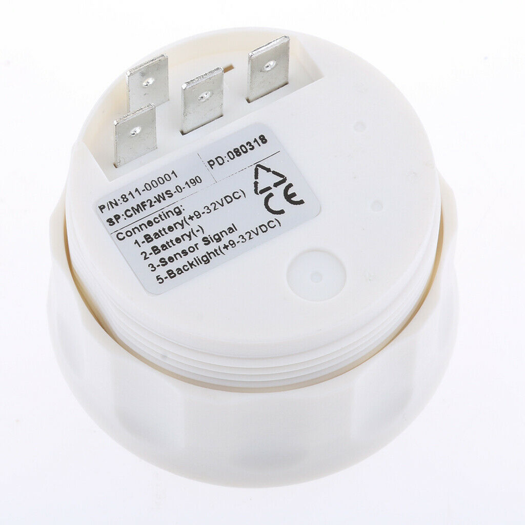 Boat Sail Auto Electrical Pointer Fuel Gas Level Gauge 0-190 ohms Accessory