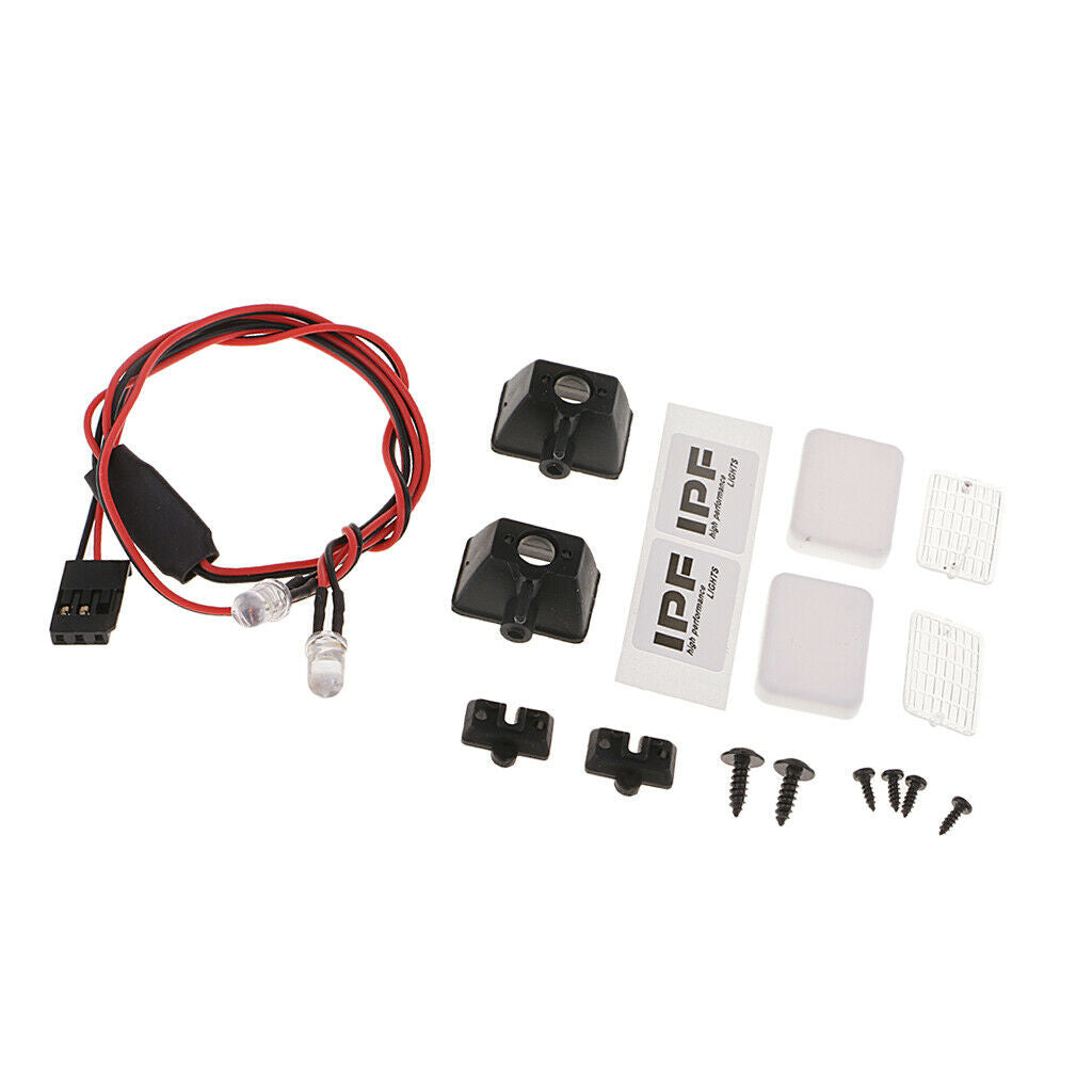 1/10 Scale RC Car LED Lamp Lights 2Pc for RC4WD  HSP HPI DIY Accessory