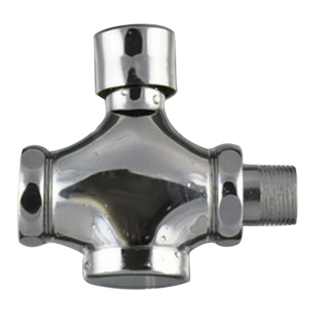 Toilet Push Flush Valve Surface Mounted Flusher Alloy 0.75 Inch Standard