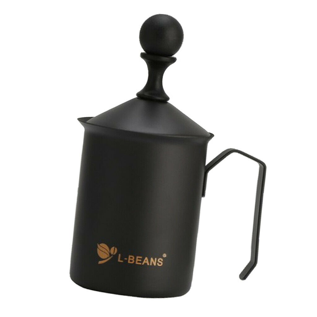550ml Stainless Steel Milk Frother for Coffee Cappuccino Foamer Creamer