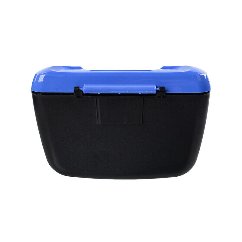 Office Car Trash Bag Litter Bin Can Garbage Waste Storage Organizer Box Blue