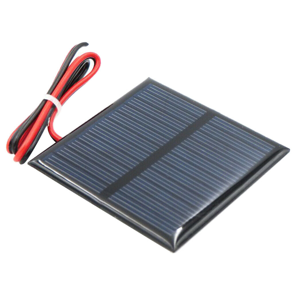5pcs DIY Mini Solar Panel Battery Charger for Mobile Phone Cable 5.5V 80mA