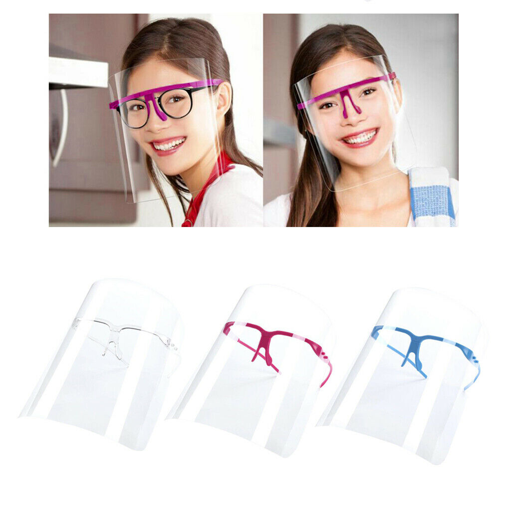 3 Pieces Full Face Shield Reusable Goggles Face Cover Visor Hat Dustproof