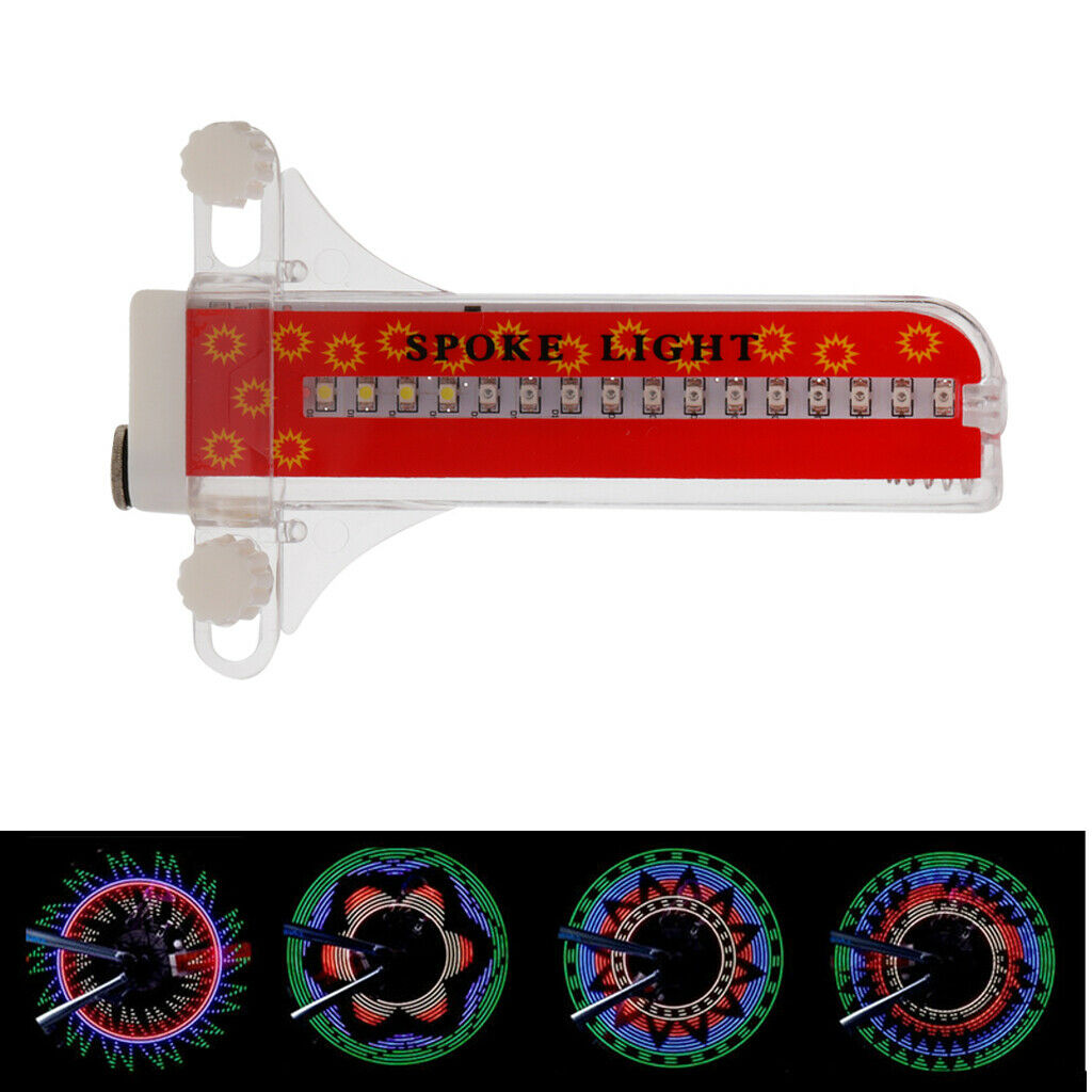 32 LED Cycling Bikes Bicycles Rainbow Wheel Spoke Light 32 Patterns Colorful