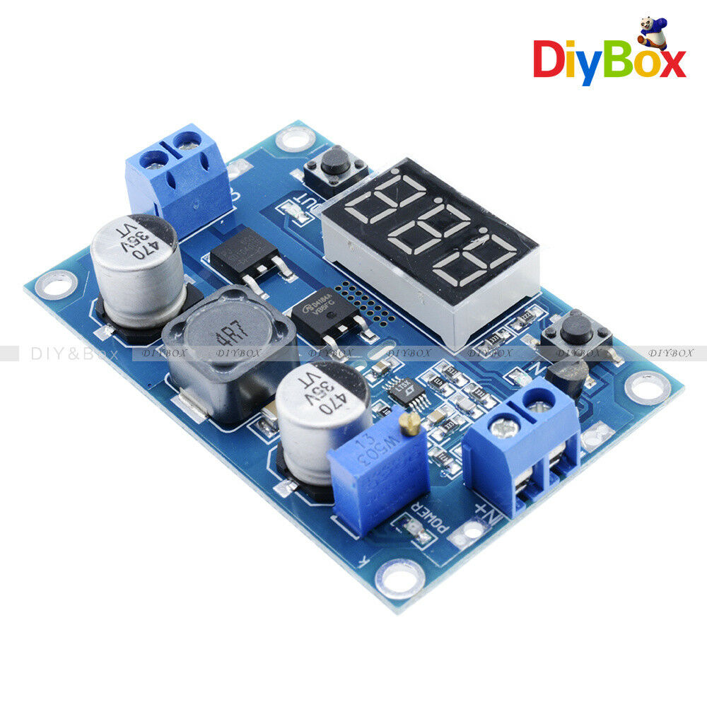DC 3-35V To 3.5-35V LED Voltmeter Step up Boost Module LTC1871 With Heat Sink
