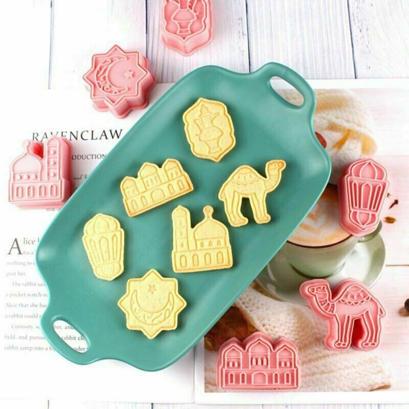 6 sets of cookie cutters Cake Baking DIY Tools EID MUBARAK Ramadan Biscuit Mold