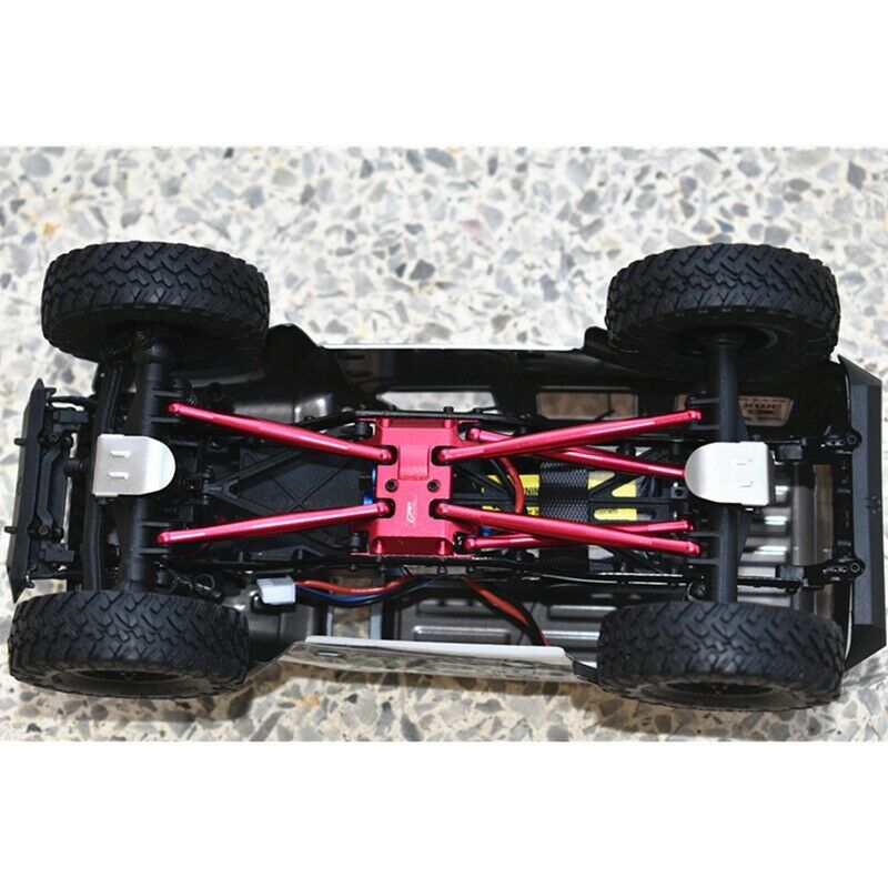 Stainless Steel Chassis Armor GearBox Axle Protector for 1/24 RC Cler Axial SCQ4