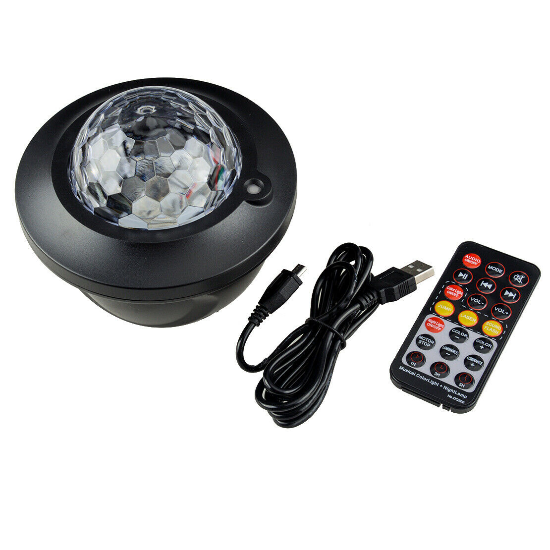 1pc LED Starry Sky Projector Light USB Galaxy Star Night Lamp Ocean Wave Remote