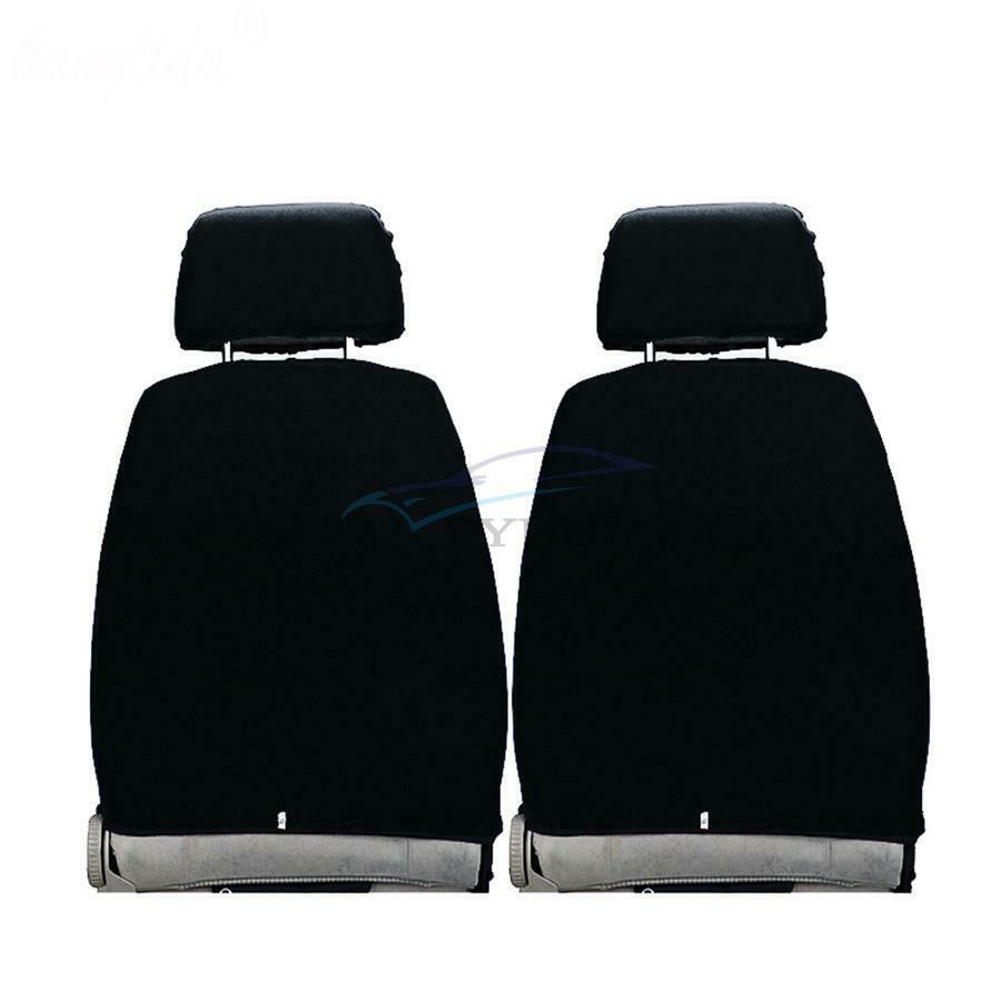 1PC Car Front Seat Cover Fully Enclosed Black 4 Seasons Universal Interior Parts