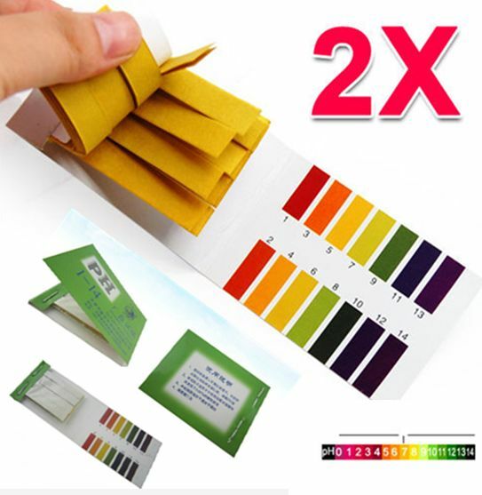 160 Strips Full Range pH Test Paper Water Litmus Testing Kit -Alkaline Acid 1-14