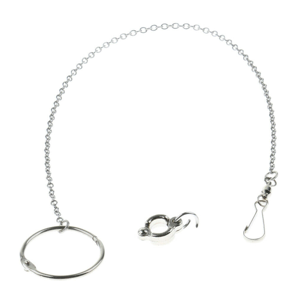 2 Pcs Parrot Foot Chain Stainless Steel Birds Anklet  for Pet Training