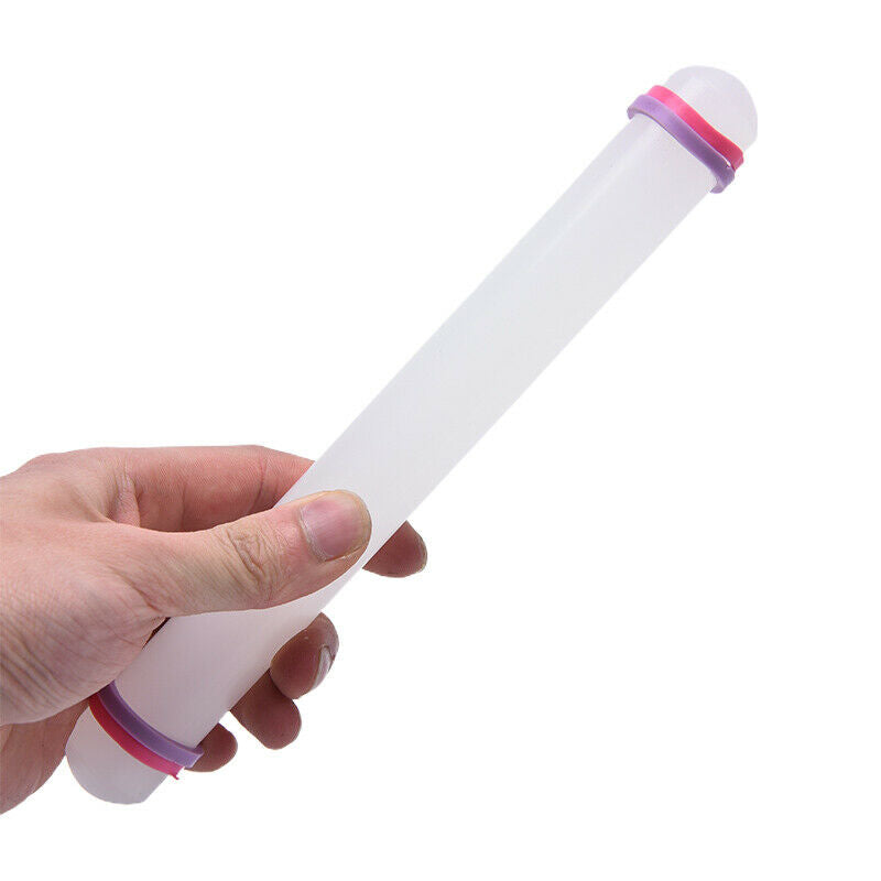 23cm Kitchen Rolled Fondant Tools Silicone Rolling Pin Cupcake Decorating.l8