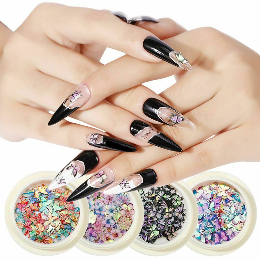 Pattern Wood Pulp Flakes Nail Paillettes Ultrathin Holographic Nail Art Sequins