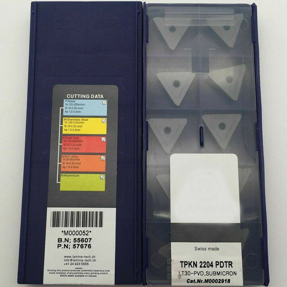TPKN2204 PDTR LT30 -PVD CNC carbide Milling inserts Internal Turning tool