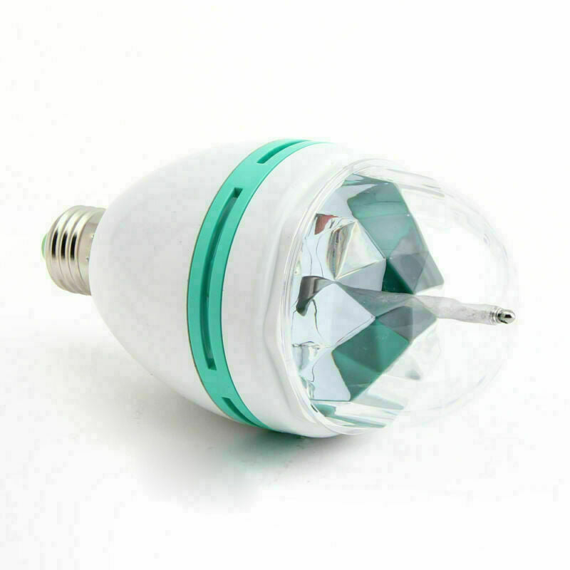 Clearance E27 RGB Led Crystal Magic Stage Light Rotating Party DJ Bar Bulb 220V