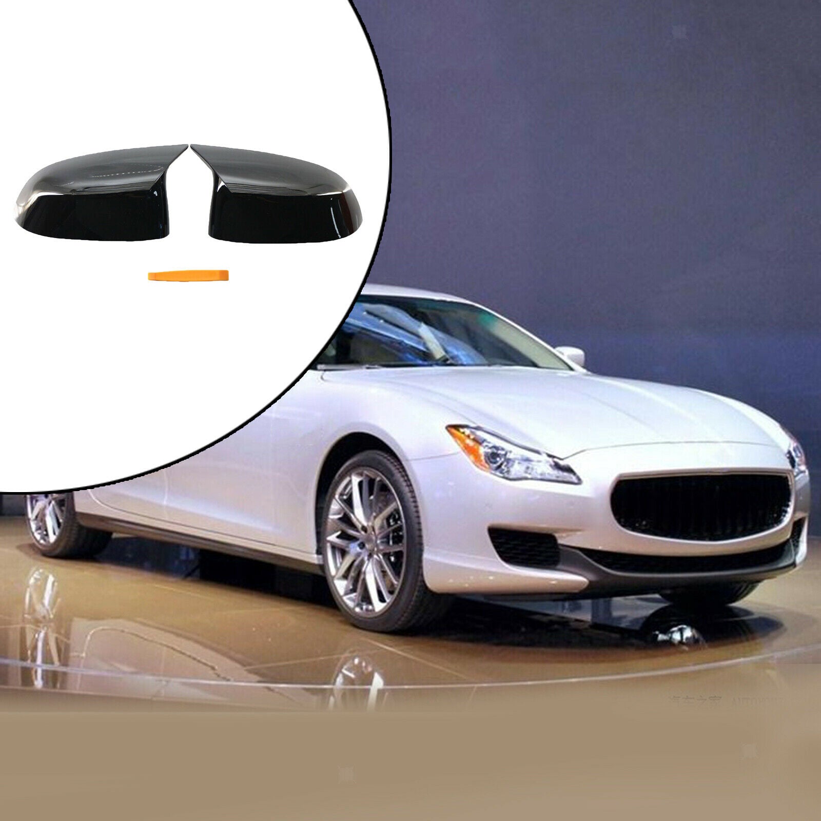 Gloss Black Side Mirror Rearview Covers Trim Fit for BMW X3 X5 X6 Parts Acc